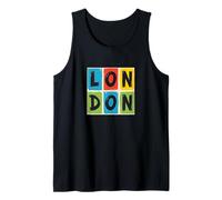 Vintage London Souvenir - Retro Modern Art London Tank Top