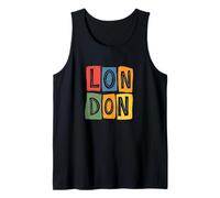 Vintage London Souvenir - Retro Modern Art London Tank Top