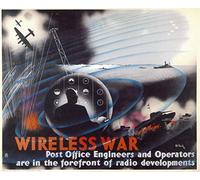 Vintage London Transport Wireless War Wartime Propaganda Poster Wall Art Print