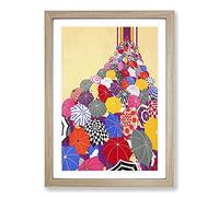 Vintage London Underground Framed Print | A2 Oak Framed Wall Art | Ready to Hang | Classic Nature Picture | Living Room Bedroom Lounge Office