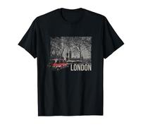 Vintage London Winter Taxi England United Kingdom Souvenir T-Shirt