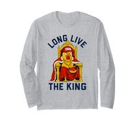Vintage Long Live The King American Patriotic Taco Chicken Long Sleeve T-Shirt