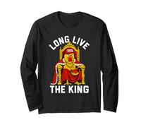 Vintage Long Live The King American Patriotic Taco Chicken Long Sleeve T-Shirt