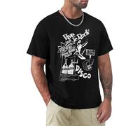 Vintage Look Vive Le Rock. T-Shirt Funny t Shirt t-Shirt Kawaii Clothes Mens Vintage t Shirts Size L Black