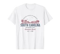 Vintage-Looking Retro Styled United States South Carolina T-Shirt