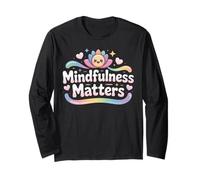 Vintage Lotus Calm Mindfulness Matters Wellness Long Sleeve T-Shirt