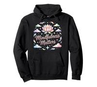 Vintage Lotus Calm Mindfulness Matters Wellness Pullover Hoodie
