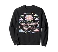 Vintage Lotus Calm Mindfulness Matters Wellness Sweatshirt
