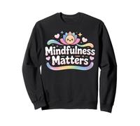 Vintage Lotus Calm Mindfulness Matters Wellness Sweatshirt