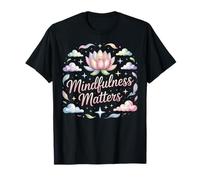 Vintage Lotus Calm Mindfulness Matters Wellness T-Shirt