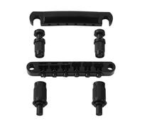 Vintage LP Electric Guitar Bridge Stop Tailpiece Set for LP for SG Guitar, Black/Chrome Option(Schwarz)