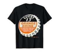 Vintage Lucky Orange Soda Bottlecap, Number Thirteen T-Shirt