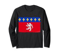 Vintage Lyon Flag Lyon France Gift Idea Long Sleeve T-Shirt