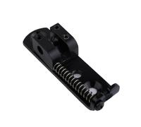 Vintage Machined Adjustable Stainless Steel Saddle Metal Plate Single Bass Bridge Black(1 PCS)