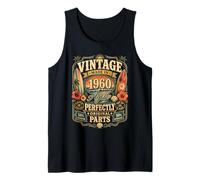 Vintage Made in 1960 Tropical Beach Born in 1960 Birthday Tank Top