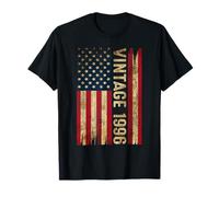Vintage Made in 1996 30th Birthday American Flag 30 Year Old T-Shirt