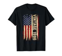 Vintage Made In 1996 American Flag 30th Birthday 30 Year Old T-Shirt