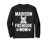 Vintage Madison Frenchie Mom French Bulldog Dog Lover Mama Long Sleeve T-Shirt