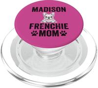 Vintage Madison Frenchie Mom Gift French Bulldog WI Dog Love PopSockets PopGrip for MagSafe