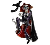 Vintage Magician Brooch Pin for Women Men Enamel Cute Fashion Magic Clown Brooch Lapel Pin Exquisite Costume Accessories Halloween Christmas Jewelry