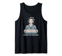 Vintage Mahjong Welcome to The Crack House Game Night Tank Top