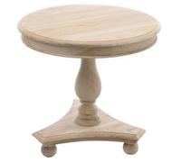 Vintage Mahogany French Style Round Side Table with Bun Feet