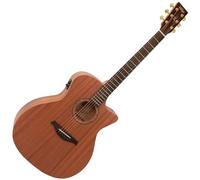 VINTAGE MAHOGANY SERIES - ELECTRO CUTAWAY GRAND AUDITORIUM GUITAR