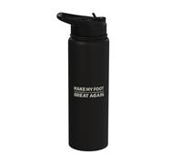 Vintage Make My Foot Great Again Funny Surgery Recovery Stainless Steel Insulated Water Bottle