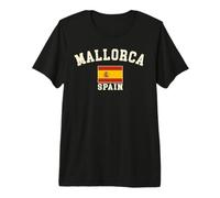 Vintage Mallorca Spain Spanish Flag España Souvenir Retro Premium T-Shirt
