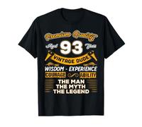 Vintage Man Myth Legend 93rd Birthday Gift for 93 Years Old T-Shirt