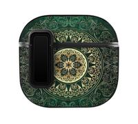 Vintage Mandala Floral Circle Culture Swirls Case Compatible with AirPods 4 Headphone Cases Protective Cover