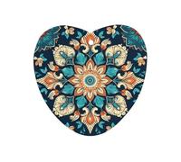 Vintage Mandala Flowers Car Air Freshener Hanging, Long Lasting Scented Car Aromatherapy Tablets, Love form Fragrance Scented Cards for Vehicles, Bedroom, Wardrobe Gray-style