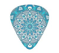 Vintage Mandala Flowers Guitar Picks - Guitar Accessories - Guitar Picks For Acoustic Guitar Electric Guitar Bass Guitar For Men Women Professional Guitarist Musicians And Beginner