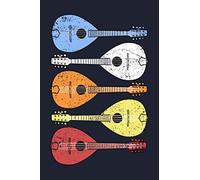 Vintage Mandolin Journal Bluegrass Notebook Country Music Gifts: Retro Mandolin Gift - Vintage Bluegrass