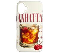 Vintage Manhattan Drink O'Clock Tropical Cocktail Case for iPhone 16 Plus