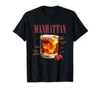 Vintage Manhattan Drink O'Clock Tropical Cocktail T-Shirt