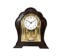 Vintage Mantlepiece Clock Battery Operated Table Clock for Home Décor, Office Desk, and Fireplace Shelf - Antique Style Accent for Timeless Elegance
