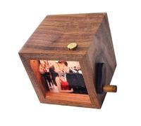 Vintage Manual Flipbook Photo Album 16 Photo Display Customizable Animations Viewer Picture Frame Home Table Decoration Customizable Memory Flipbook Album