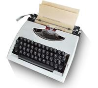Vintage Manual Typewriter - Portable, Easy-to-Use, Ideal for Creative Writing, Notes & Letters - Retro Design for Writers, Students & Enthusiasts