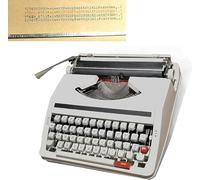 Vintage Manual Typewriter with Case - Portable Traditional Writing Machine for Creative Writers and Kids
