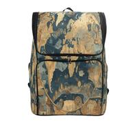 Vintage Map Earth Historical Bookbag Student Backpack Large Capacity Bag for Youth Girls Boys