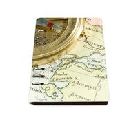 Vintage Map Notebook A5, Pu Leather Notebooks, Lined Paper Lined Notebook A5 180Pages/90Sheets, Journal for Women, Jotter for Writing, Office Paper Products Journal Diary