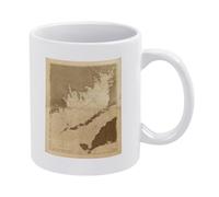 Vintage Map of Buzzards Bay 1776 Coffee Mug White Ceramic 11 Oz Tea Cup with Antique American Revolutionary War Nautical Chart Graphic for History Lovers Daily Office and Home Use