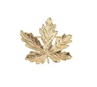 Vintage Maple Leaf Brooch for Women Men Fall Leaf Flower Gold-Tone Metal Statement Brooches Badges Elegant Clothing Scarves Shawl Accessories Boutonniere Wedding Party Thanksgiving Lapel Pin Autumn