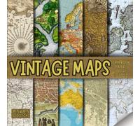 Vintage Maps scrapbook paper, 8.5x8.5, 10 Designs, 20 Double-Sided Sheets: Decorative Antique map Paper For Scrapbooking, craft Paper for Junk ... & Mixed Media, Origami, Collage & Card Making