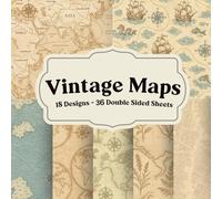 Vintage Maps Scrapbook Paper: Antique Cartography Pages for Junk Journals, Collage, and Creative Paper Crafts