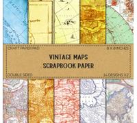Vintage Maps Scrapbook Paper: Bring Your Creative Projects to Life and Add a Touch of History to Your Crafts