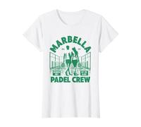 Vintage Marbella Padel Retro Spain 1974 Player Value Graphic T-Shirt, Women, White, S