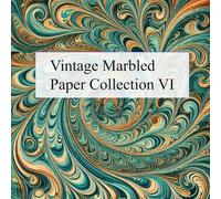 Vintage Marbled Paper Collection VI: Includes 20 sheets of marbled papers for bookbinding and various paper crafting projects (Ideal for scrapbooking and Paper Crafting)