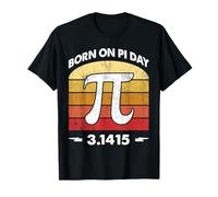 Vintage March Birthday for Math Teacher Funny Born On Pi Day T-Shirt